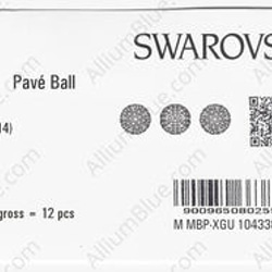 【スワロフスキー#86001】1粒 Pavé Ball 10mm CE Light Green / Peridot 3枚目の画像