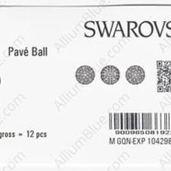 【スワロフスキー#86001】1粒 Pavé Ball 10mm CE パール Raspberry / Rose 3枚目の画像