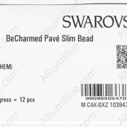 【スワロフスキー#81101】1粒 BeCharmed Pavé Slim 13.5mm CE Black / Jet 3枚目の画像