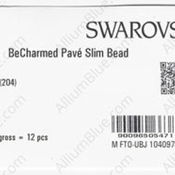 【スワロフスキー#81101】1粒 BeCharmed Pavé Slim 13.5mm CE Dark Lila / 3枚目の画像
