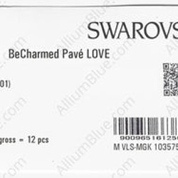 【スワロフスキー#81732】1粒 BeCharmed Pavé LOVE 14.5mm CE White / Whit 3枚目の画像