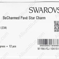 【スワロフスキー#86512】1粒 BeCharmed Pavé Star Charm 14mm CE White / 3枚目の画像