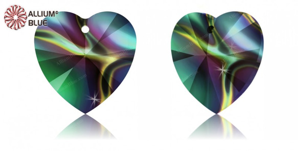 【スワロフスキー#6228】1粒 XILION Heart ペンダント 18x17.5mm クリスタル レインボー ダー 1枚目の画像