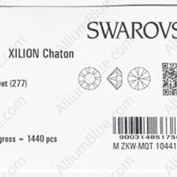 【スワロフスキー#1028】1440粒 XILION チャトン PP10 パープルベルベット (277) F 3枚目の画像