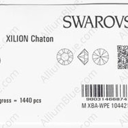 【スワロフスキー#1028】1440粒 XILION チャトン PP10 シャム (208) F 3枚目の画像
