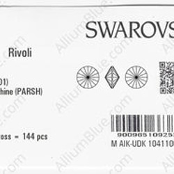 【スワロフスキー#1122】144粒 リボリ 14mm クリスタル パラダイ スシャイン (001PARSH) F 3枚目の画像