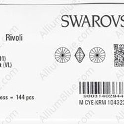 【スワロフスキー#1122】144粒 リボリ SS39 クリスタル ヴィトレイル ライト (001VL) F 3枚目の画像