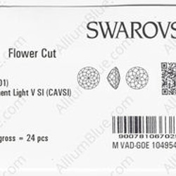 【スワロフスキー#1318】24粒 Flower カット 30mm クリスタル コメットアージェントライト V SI ( 3枚目の画像