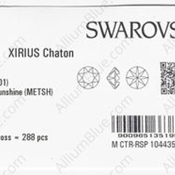 【スワロフスキー#1088】288粒 XIRIUS チャトン SS29 クリスタル メタリック サンシャイン (001M 3枚目の画像