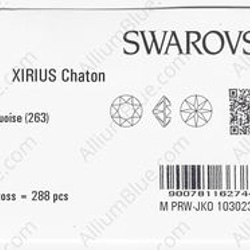 【スワロフスキー#1088】144粒 XIRIUS チャトン SS29 ライトターコイズ (263) F 3枚目の画像
