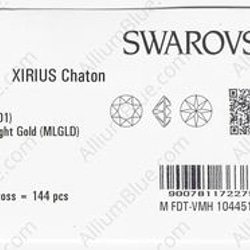 【スワロフスキー#1088】144粒 XIRIUS チャトン SS39 クリスタル メタリック ライト ゴールド (00 3枚目の画像