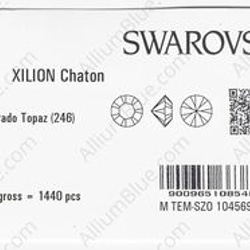 【スワロフスキー#1028】1440粒 XILION チャトン PP2 ライトコロラドトパーズ (246) F 3枚目の画像