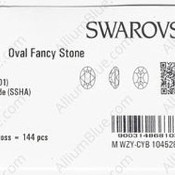 【スワロフスキー#4120】144粒 Oval 14x10mm クリスタル シルバー シェイド (001SSHA) F 3枚目の画像