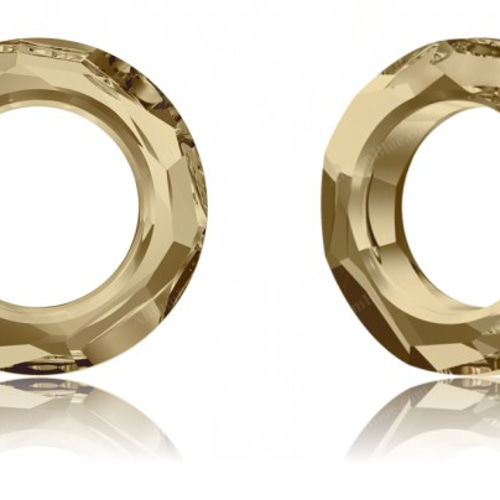 スワロフスキー#4139】12粒 Cosmic Ring 20mm クリスタル ゴールデン