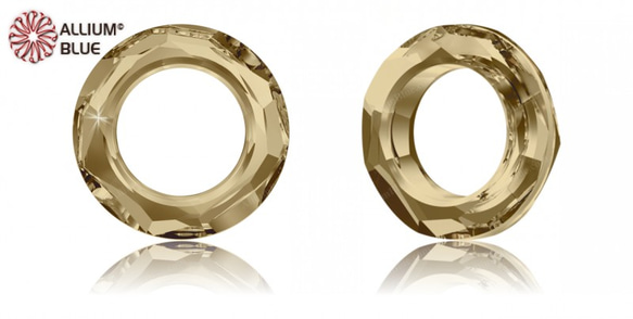 スワロフスキー#4139】12粒 Cosmic Ring 20mm クリスタル ゴールデン