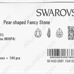 【スワロフスキー#4320】72粒 Pear-shaped 14x10mm クリスタル ホワイト パティナ (001WH 3枚目の画像