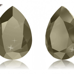 【スワロフスキー#4320】24粒 Pear-shaped 18x13mm クリスタル メタリック ライト ゴールド ( 1枚目の画像