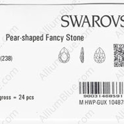 【スワロフスキー#4327】24粒 Pear-shaped 30x20mm クリソライト (238) F 3枚目の画像