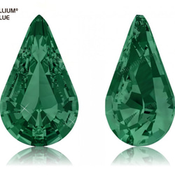 【スワロフスキー#4328】360粒 XILION Pear Shape 6x3.6mm エメラルド (205) F 1枚目の画像