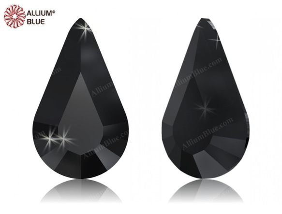 SWAROVSKI スワロ　　72粒入り　まとめ買い スワロフスキー#4328】72粒 XILION Pear Shape 10x6mm ジェット