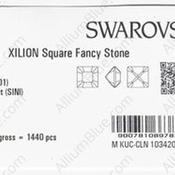 【スワロフスキー#4428】1440粒 XILION Square 2mm クリスタル シルバー ナイト (001SIN 3枚目の画像