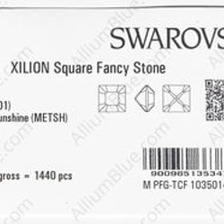 【スワロフスキー#4428】1440粒 XILION Square 2mm クリスタル メタリック サンシャイン (00 3枚目の画像