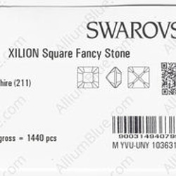 【スワロフスキー#4428】1440粒 XILION Square 2mm ライトサファイア (211) F 3枚目の画像