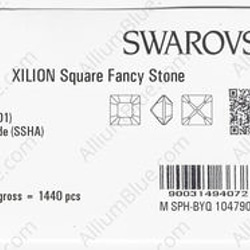 【スワロフスキー#4428】720粒 XILION Square 3mm クリスタル シルバー シェイド (001SSH 3枚目の画像