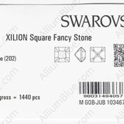 【スワロフスキー#4428】720粒 XILION Square 3mm アクアマリン (202) F 3枚目の画像