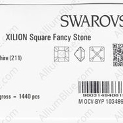 【スワロフスキー#4428】720粒 XILION Square 4mm ライトサファイア (211) F 3枚目の画像