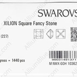 【スワロフスキー#4428】1440粒 XILION Square 4mm ライトシャム (227) F 3枚目の画像