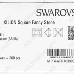 【スワロフスキー#4428】360粒 XILION Square 6mm クリスタル ゴールデン シャドー (001GS 3枚目の画像