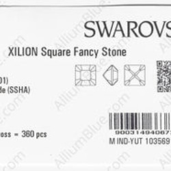 【スワロフスキー#4428】180粒 XILION Square 6mm クリスタル シルバー シェイド (001SSH 3枚目の画像