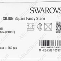 【スワロフスキー#4428】360粒 XILION Square 6mm クリスタル パラダイ スシャイン (001PA 3枚目の画像