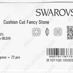 【スワロフスキー#4470】36粒 Cushion カット 12mm クリスタル ブルーシェード (001BLSH) F 3枚目の画像