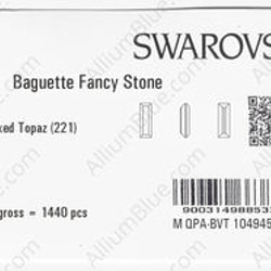 【スワロフスキー#4500】720粒 Baguette 3x2mm ライトスモークトパーズ (221) F 3枚目の画像