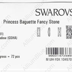 【スワロフスキー#4547】36粒 Princess Baguette 15x5mm クリスタル ゴールデン シャドー 3枚目の画像