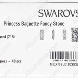 【スワロフスキー#4547】48粒 Princess Baguette 24x8mm ブラックダイアモンド (215) 3枚目の画像