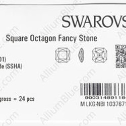 【スワロフスキー#4675】12粒 Square Octagon 23mm クリスタル シルバー シェイド (001SS 3枚目の画像