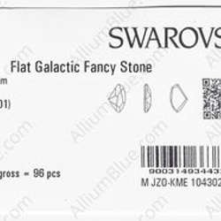 【スワロフスキー#4756】48粒 Flat Galactic 19x11.5mm クリスタル F 3枚目の画像