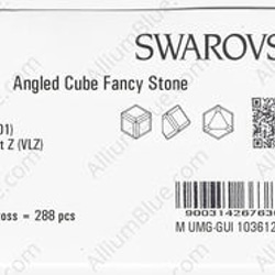 【スワロフスキー#4841】144粒 Angled Cube 4mm クリスタル・ビトレール・リト Z (001VLZ) 3枚目の画像