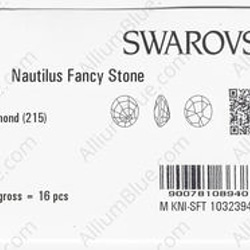 【スワロフスキー#4196】16粒 Nautilus 23x20mm ブラックダイアモンド (215) F 3枚目の画像