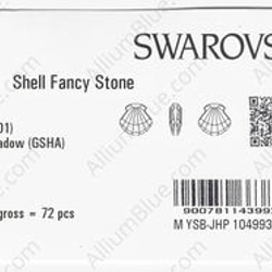 【スワロフスキー#4789】36粒 Shell 14mm クリスタル ゴールデン シャドー (001GSHA) F 3枚目の画像