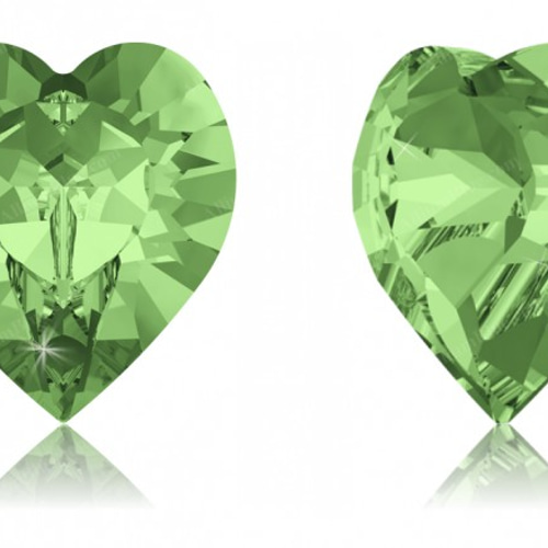 スワロフスキー#4884】144粒 XILION Heart 8.8x8mm ペリドット