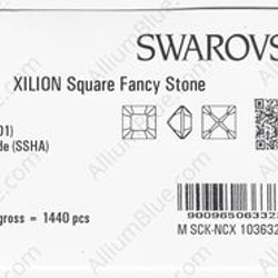 【スワロフスキー#4428】720粒 XILION Square 1.5mm クリスタル シルバー シェイド (001S 3枚目の画像