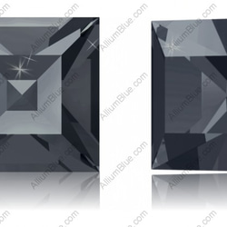 【スワロフスキー#4428】1440粒 XILION Square 1.5mm クリスタル シルバー ナイト (001S 1枚目の画像