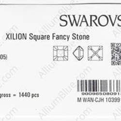 【スワロフスキー#4428】720粒 XILION Square 1.5mm エメラルド (205) F 3枚目の画像