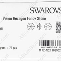 【スワロフスキー#4681】72粒 Vision Hexagon 14mm クリスタル F 3枚目の画像