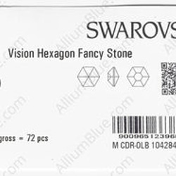 【スワロフスキー#4681】36粒 Vision Hexagon 14mm ローズ (209) F 3枚目の画像