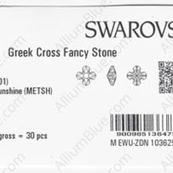 【スワロフスキー#4784】30粒 Greek Cross 23mm クリスタル メタリック サンシャイン (001ME 3枚目の画像